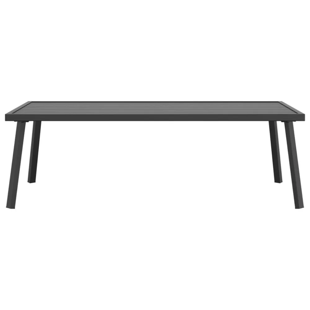 Tavolo Pieghevole Tavolino da Giardino Antracite 110x55x35 cm Acciaio