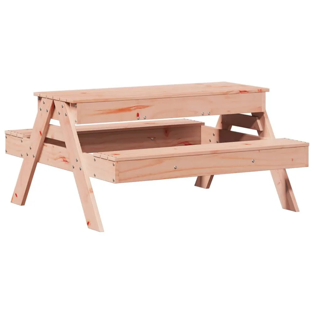 Tavolo da Terrazzo Tavolo Picnic con Sabbiera per Bambini Massello di Douglas