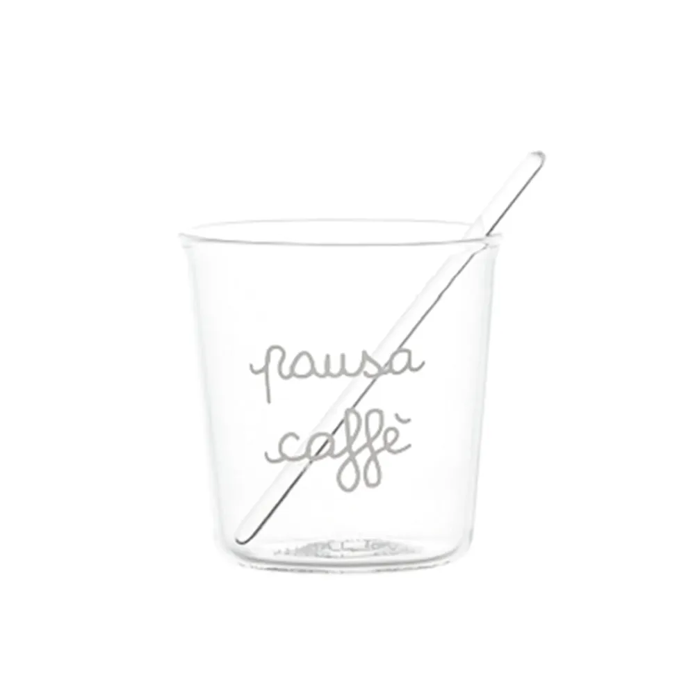 Set 4 bicchierini espresso Pausa Caffè bianco