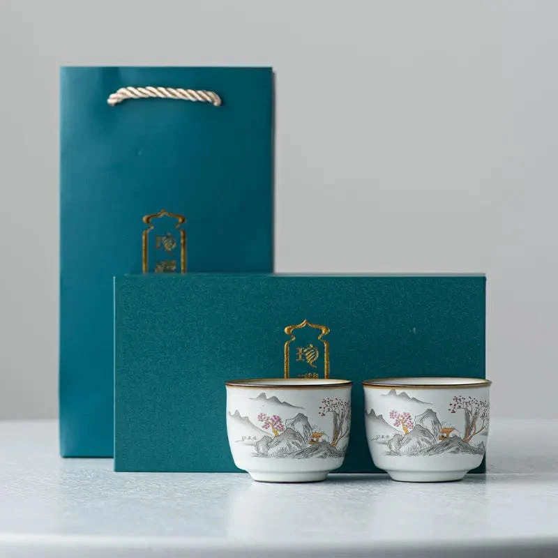 Set da 2 tazzine da tè ceramica, 95 ml
