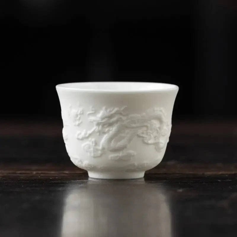 Tazza da tè ceramica bianca fine 50ml