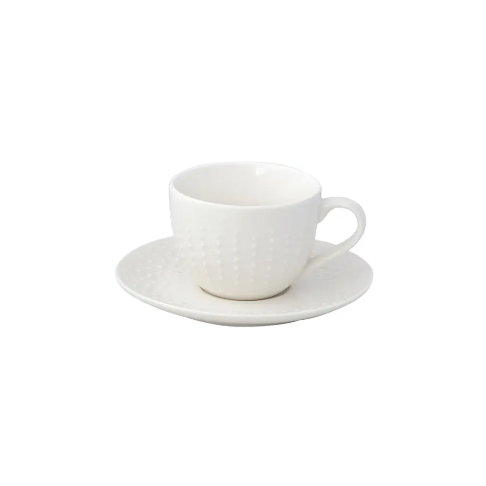 Tazza da Tè con piattino "White Drops" Easy Life