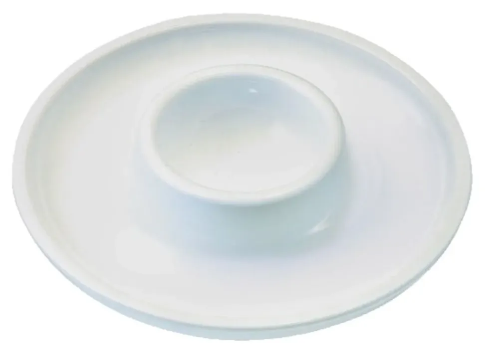 3 Impostare la tazza di uova Punto su carta, bianco, d10.5x2cm