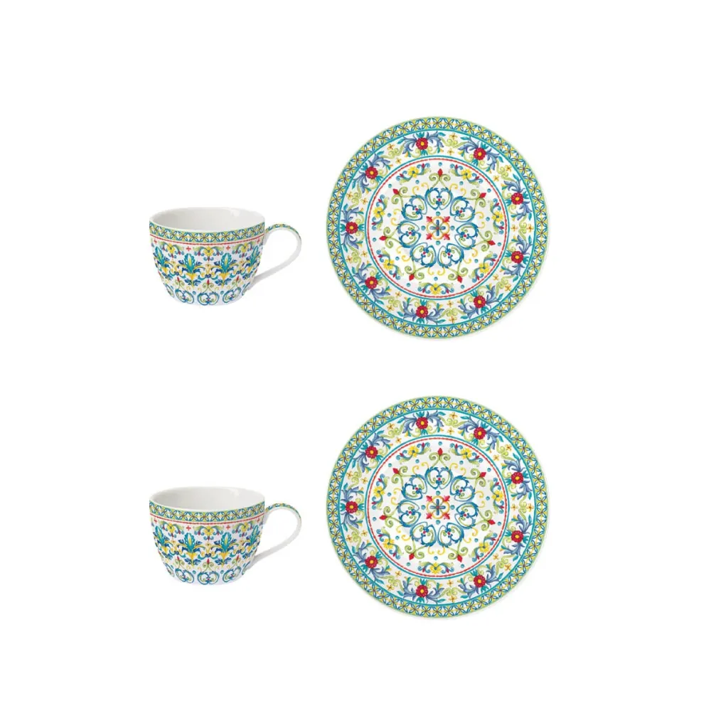 Set 2 Tazze da 240 ml "Mediterraneo" Easy Life