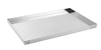 TEGLIA QUADRA LAMIERA INOX . 430 490X490XH25