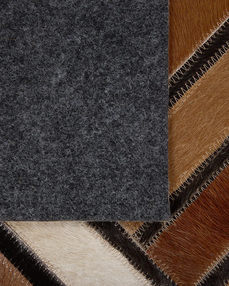 Telaio per Sciarpa Tappeto rettangolare pelle marrone 140x200cm TEKIR
