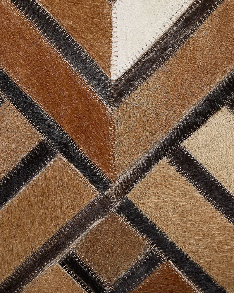 Telaio per Sciarpa Tappeto rettangolare pelle marrone 140x200cm TEKIR