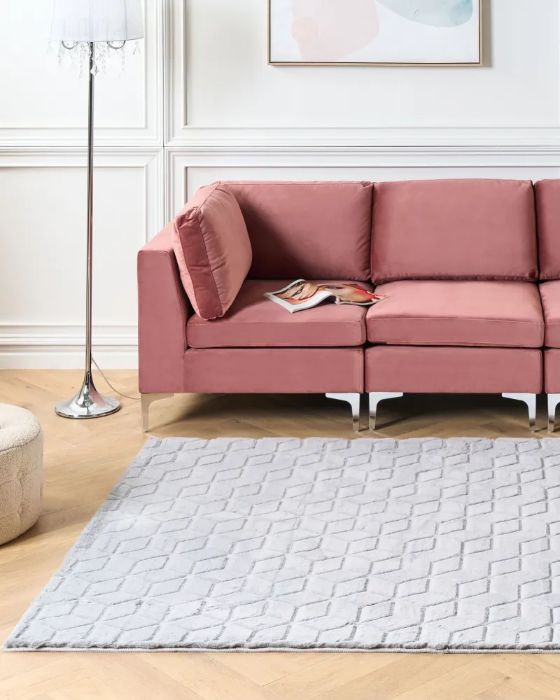 Tela per Olio Tappeto grigio 160 x 230 cm THATTA