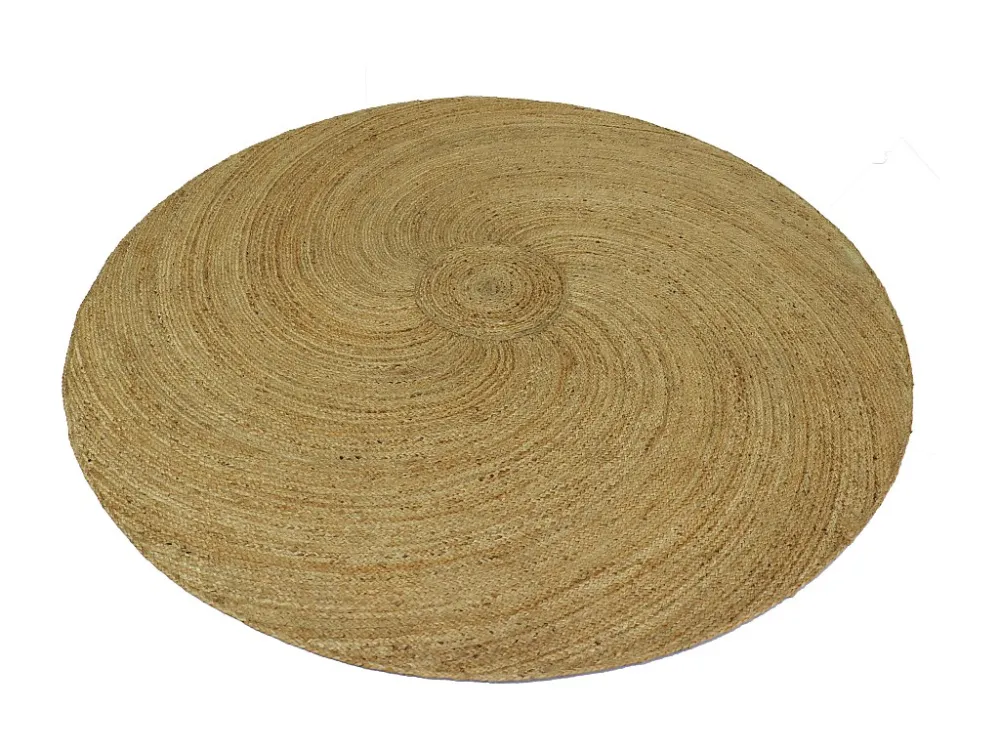 Superficie Rigida Tappeto rotondo 100% Juta Intreccio spirale D. 200 cm Naturale KESIA