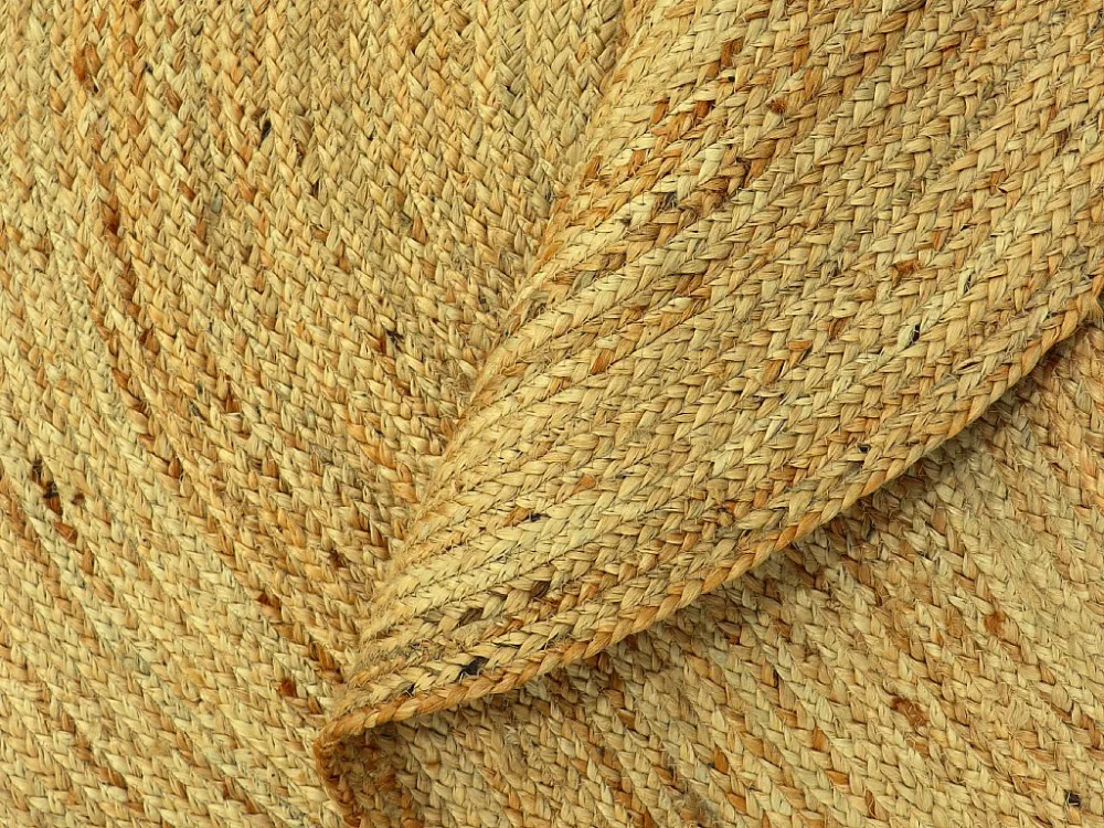 Superficie Rigida Tappeto rotondo 100% Juta Intreccio spirale D. 200 cm Naturale KESIA