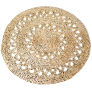 Supporto per Acrilico Tappeto rotondo iuta - Boho Bali - 150 CM - Ilya