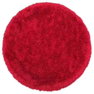 Tappeto shaggy rotondo rosso ⌀ 140 cm CIDE per Pittura Olio