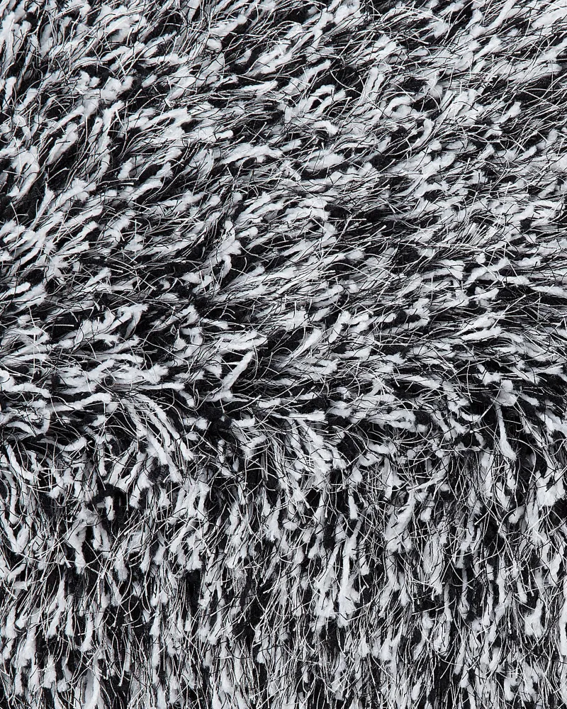 Tela da Disegno Tappeto shaggy rettangolare sale e pepe 140 x 200 cm CIDE