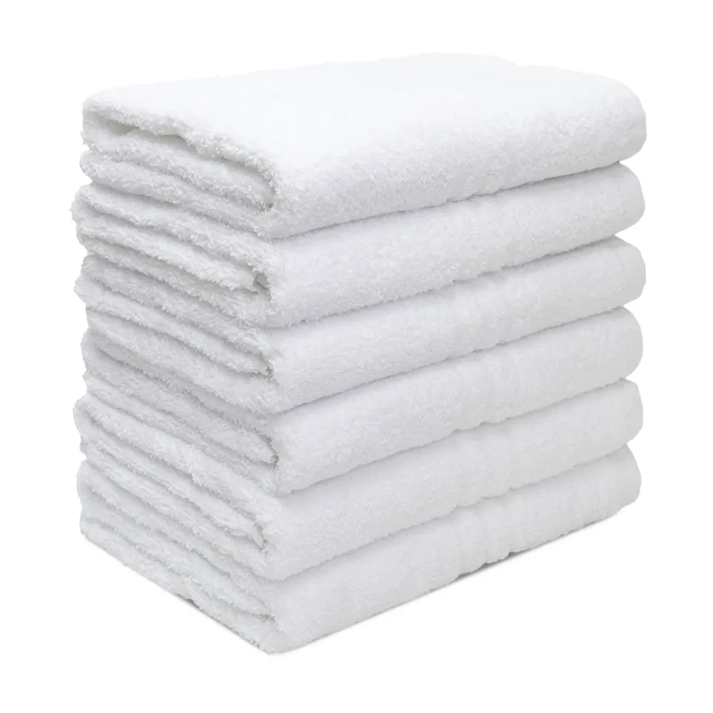 Asciugamani bagno Set 6pz Viso Hotel spugna Hotellerie cotone 55x105cm 6846