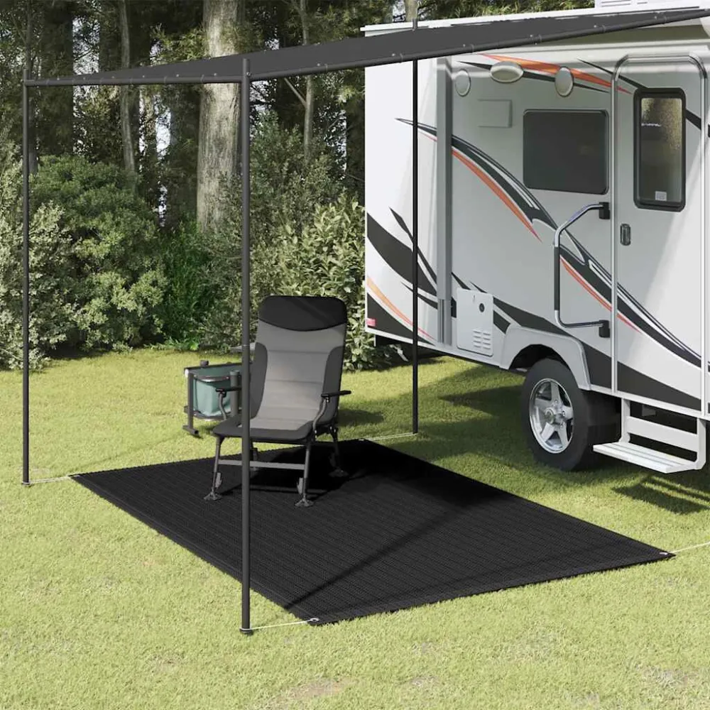 Da Campeggio Leggero Tappeto da Tenda 250x300 cm Nero