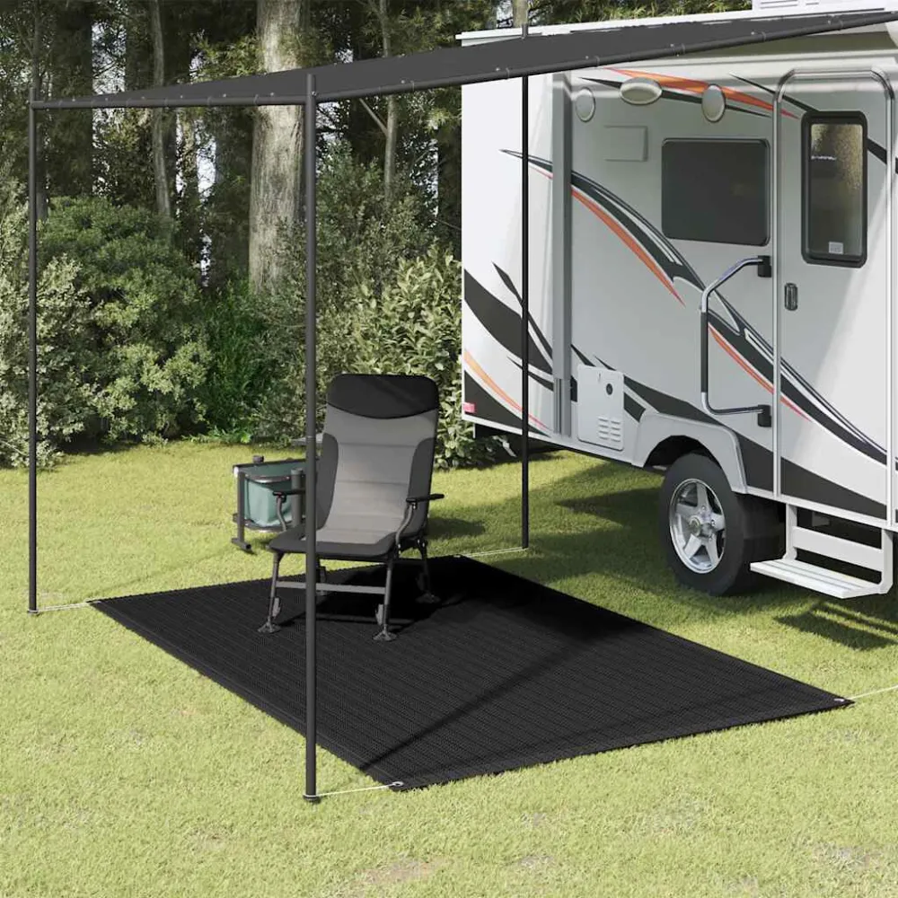 Da Campeggio Leggero Tappeto da Tenda 250x300 cm Nero