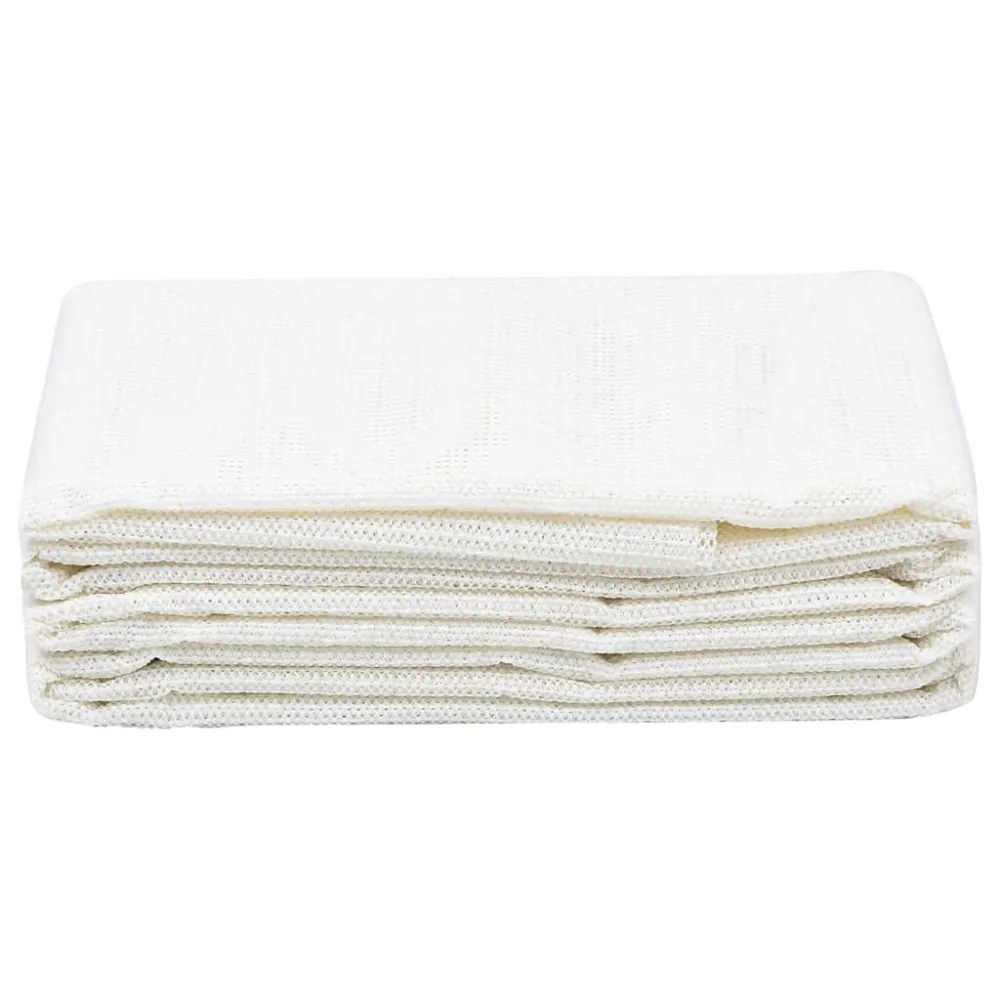 Set da Cucina Tappeto da Tenda 200x500 cm Bianco