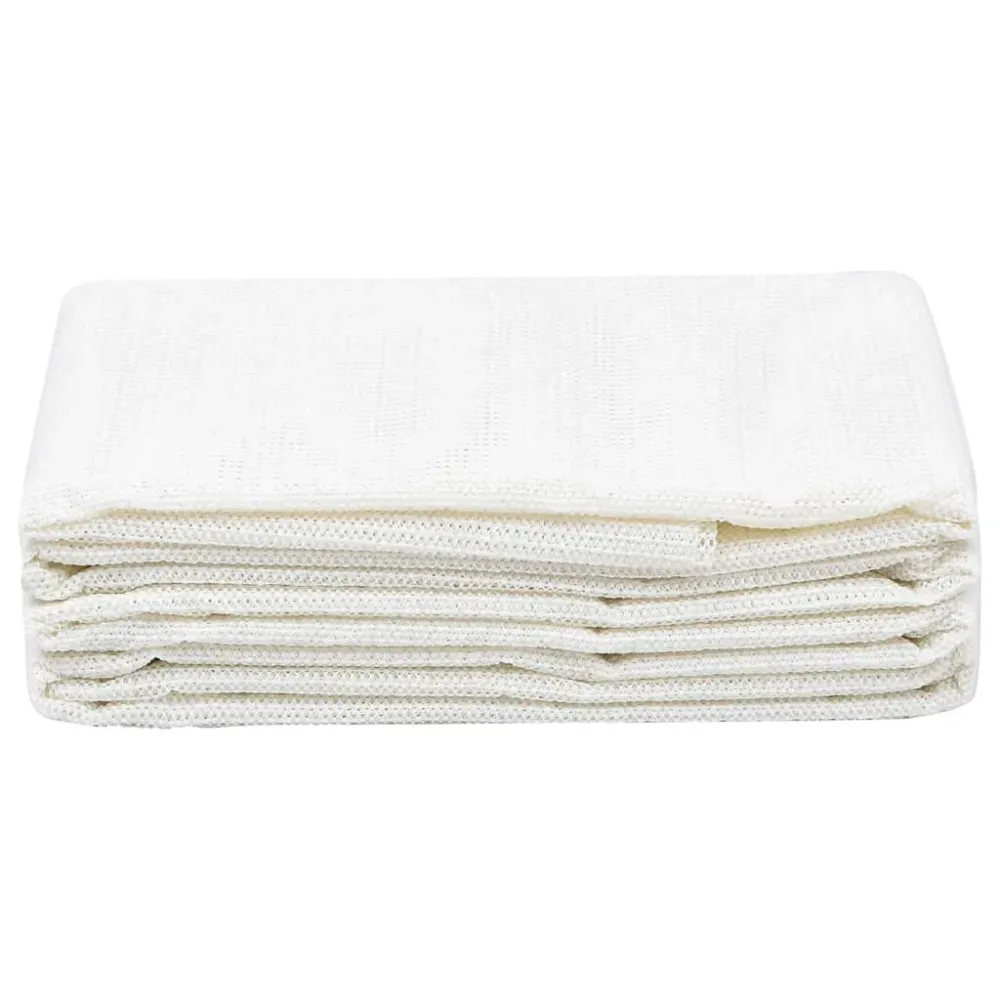 Set da Cucina Tappeto da Tenda 200x500 cm Bianco
