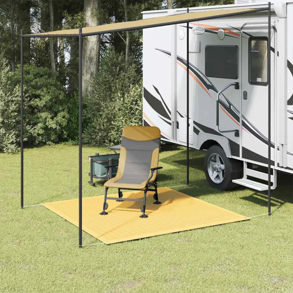 Tappeto da Tenda 200x200 cm Nocciola