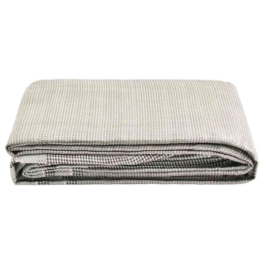 Tappeto da Tenda 400x300 cm Grigio Tenebroso