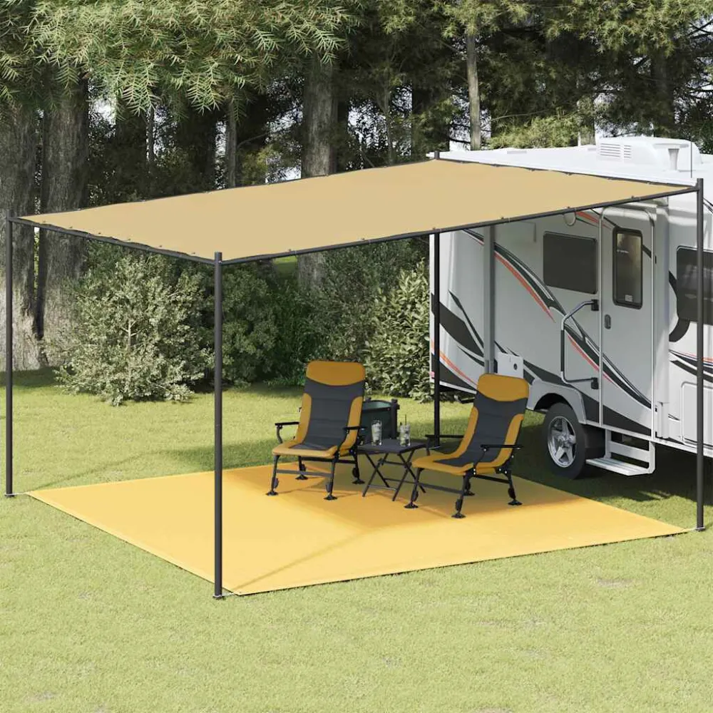Tappeto da Tenda 400x400 cm Sabbia