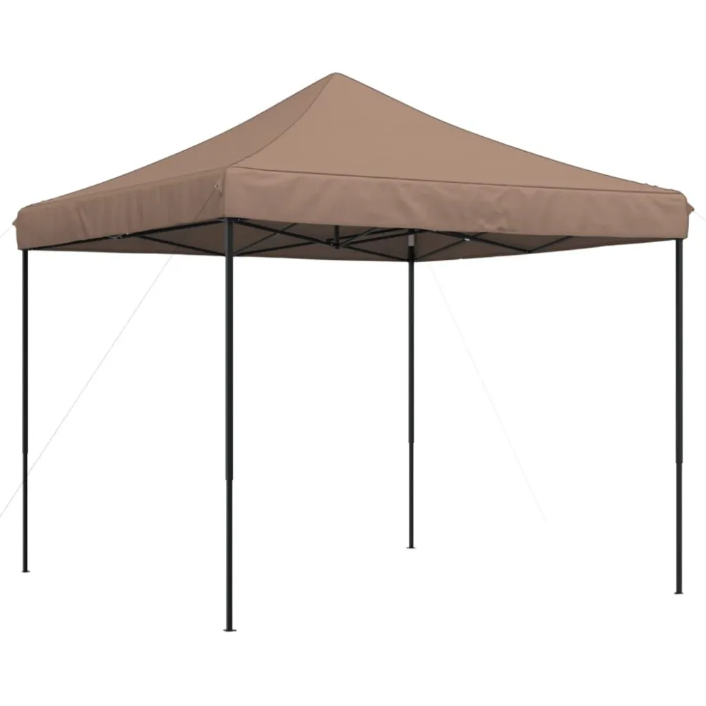 Certificato UV50+ Tenda da Festa Pieghevole Pop-Up Marrone 292x292x315 cm