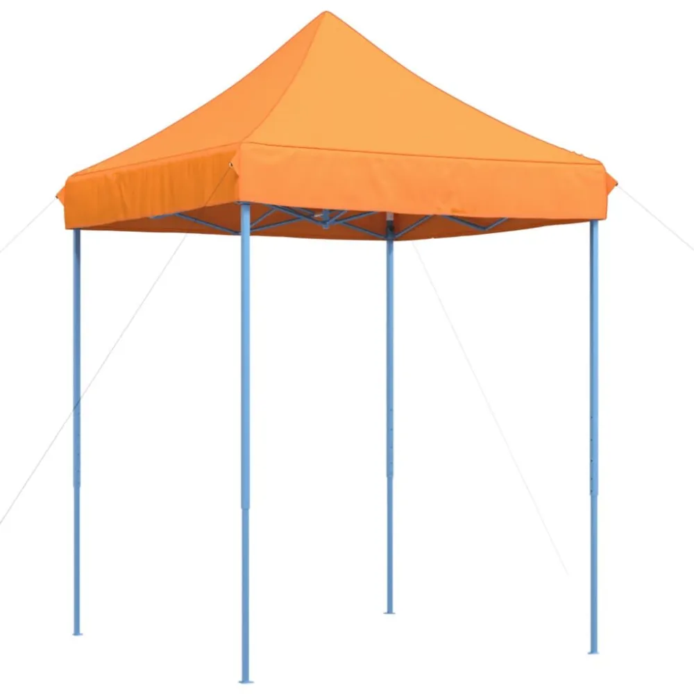Tenda da Festa Pieghevole Pop-Up Arancione 200x200x306 cm con Zanzariera Integrata