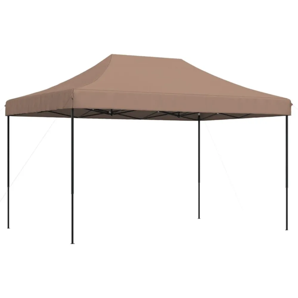 Tenda da Festa Pieghevole Pop-Up Marrone 440x292x315 cm con Colori UV-Resistant