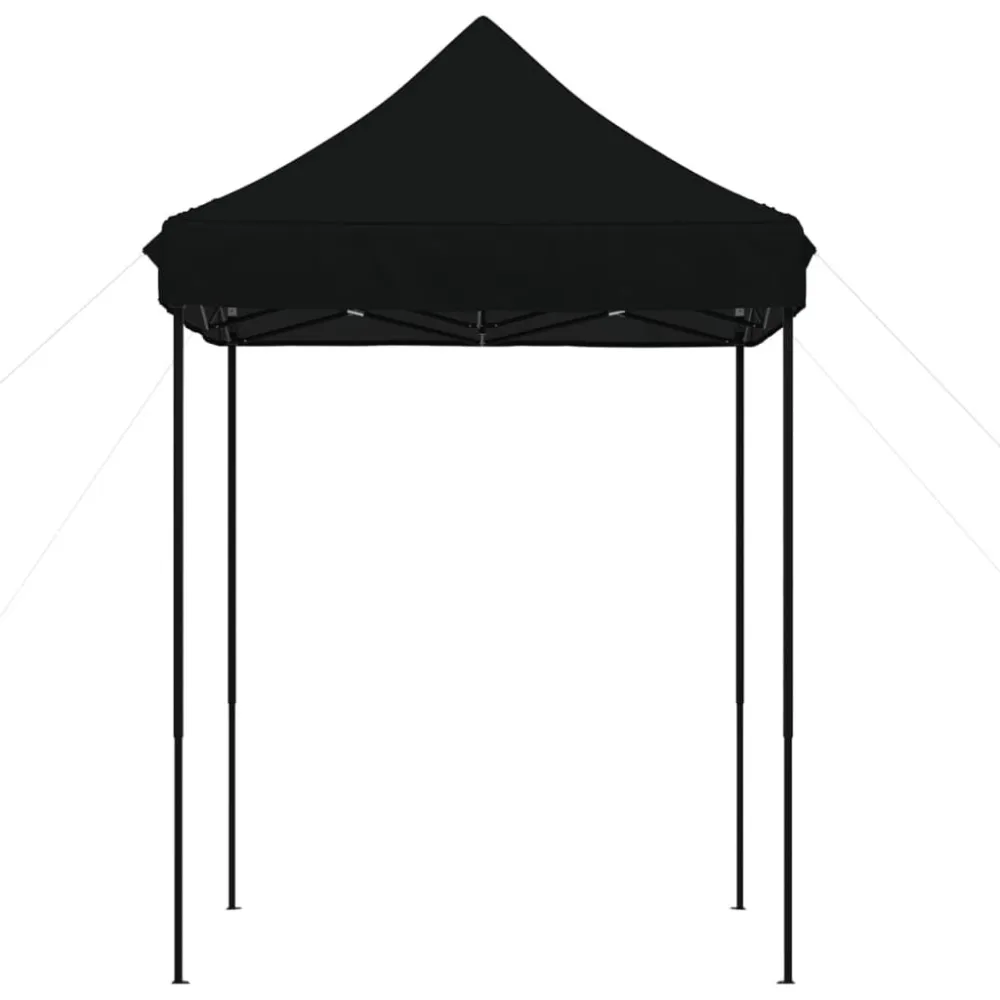 Tenda da Festa Pieghevole Pop-Up Nero 200x200x306 cm per Protezione Solare
