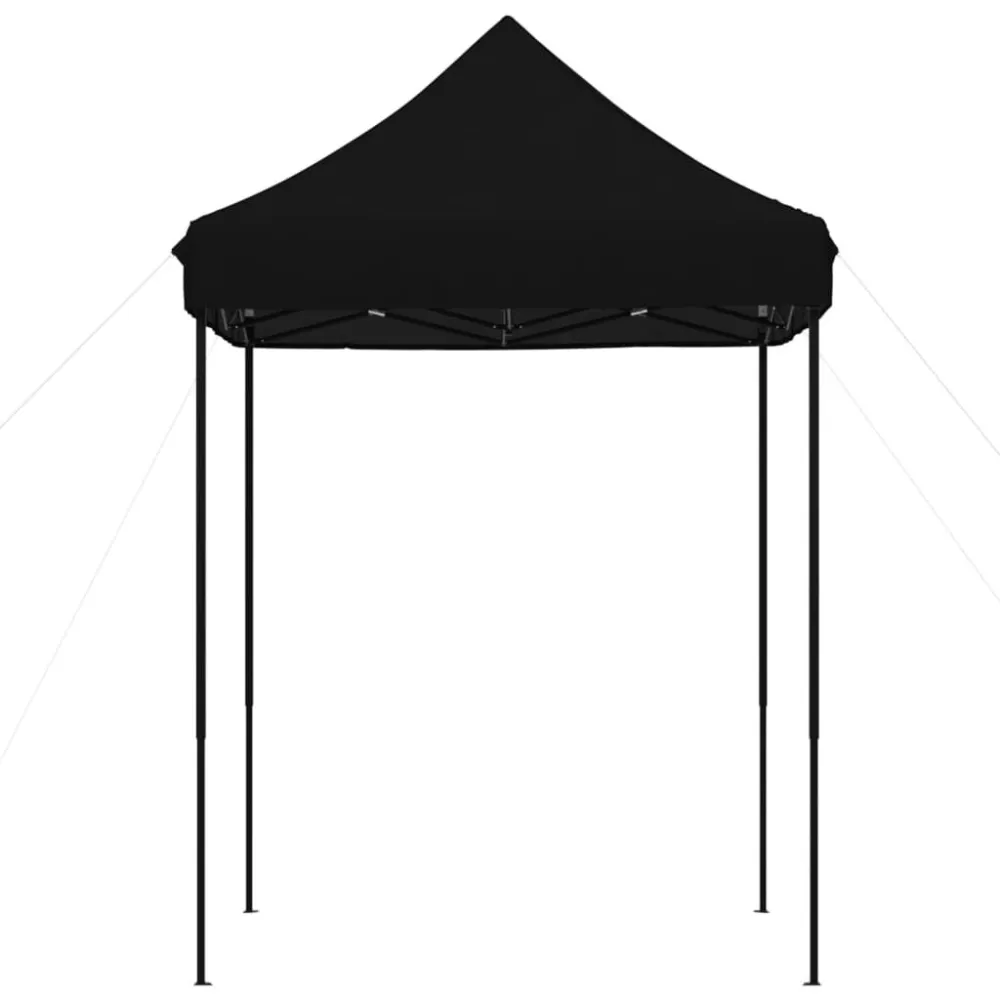 Tenda da Festa Pieghevole Pop-Up Nero 200x200x306 cm per Protezione Solare