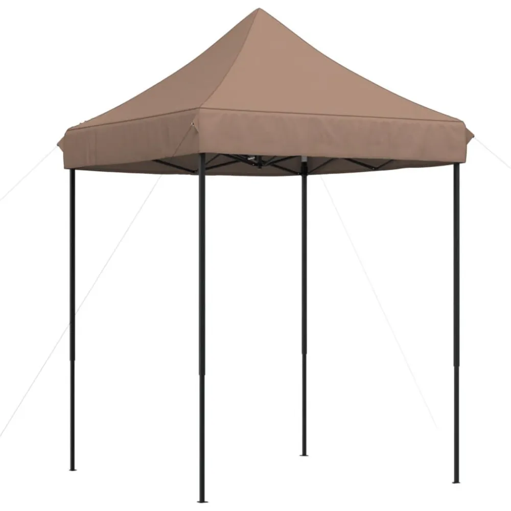 Tenda Parasole Tenda da Festa Pieghevole Pop-Up Marrone 200x200x306 cm