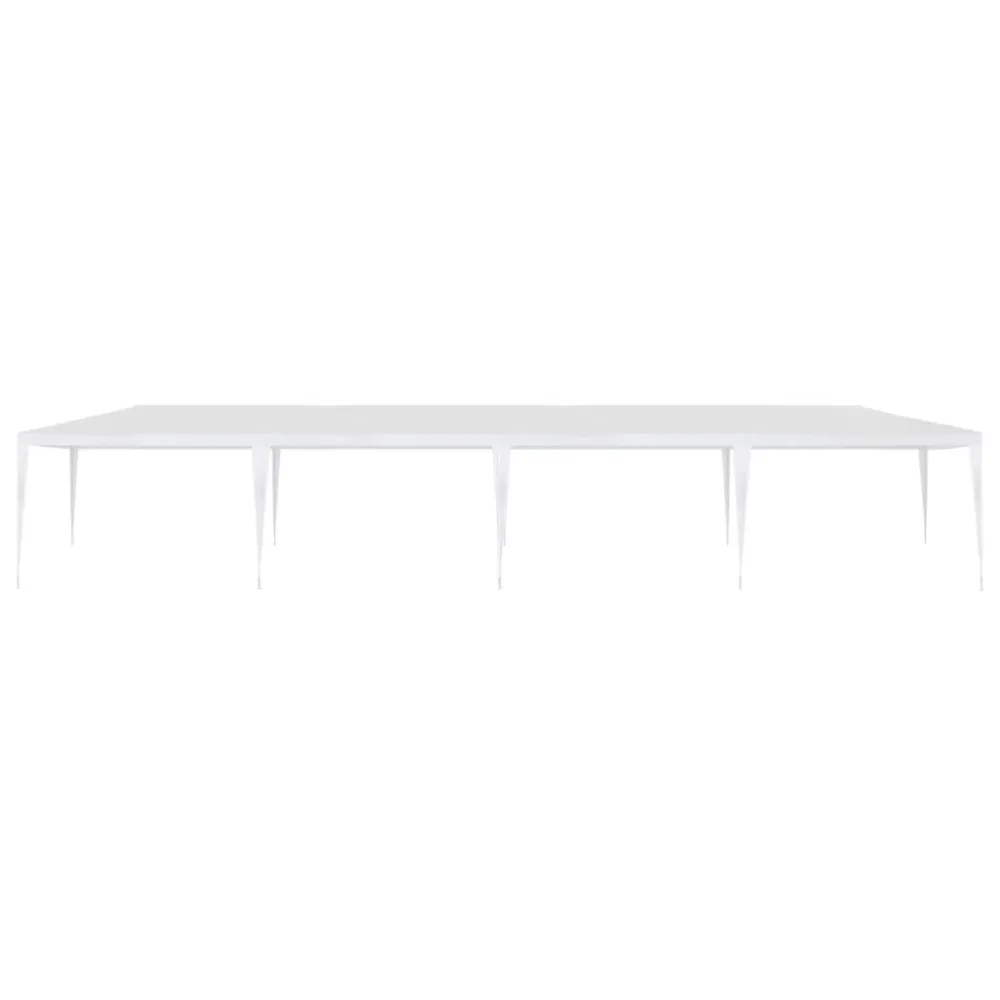 Tenda per Feste 3x12 m PE Bianca per Terrazzo e Giardino