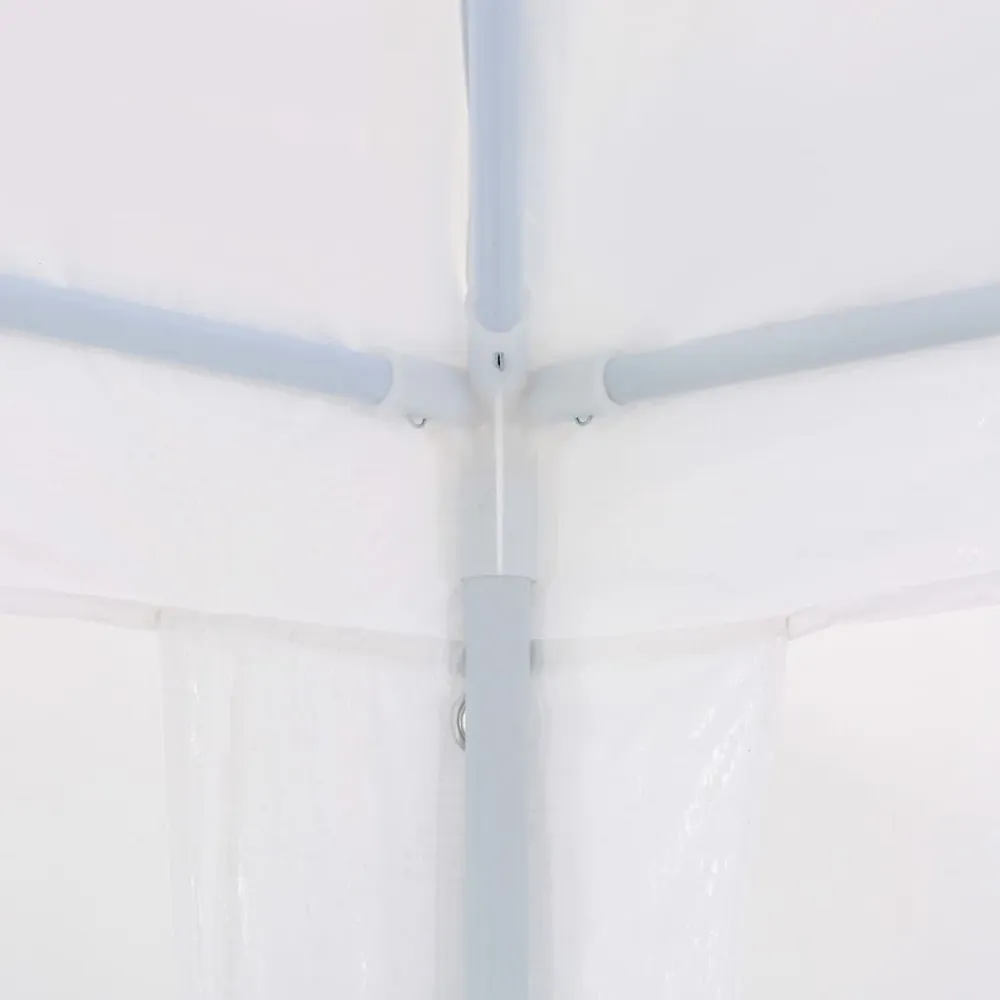 Tenda per Feste 3x12 m PE Bianca per Terrazzo e Giardino