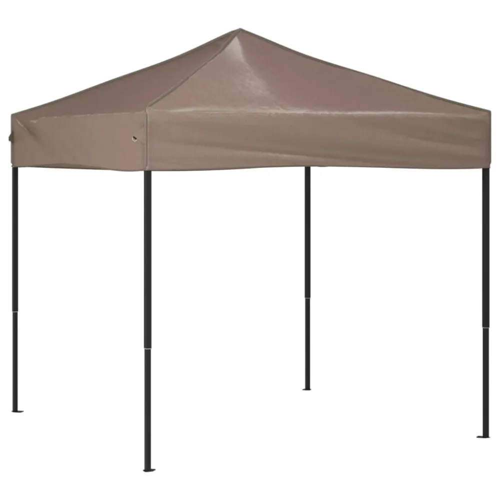 Tenda per Feste Pieghevole Tortora 2x2 m Resistente al Vento
