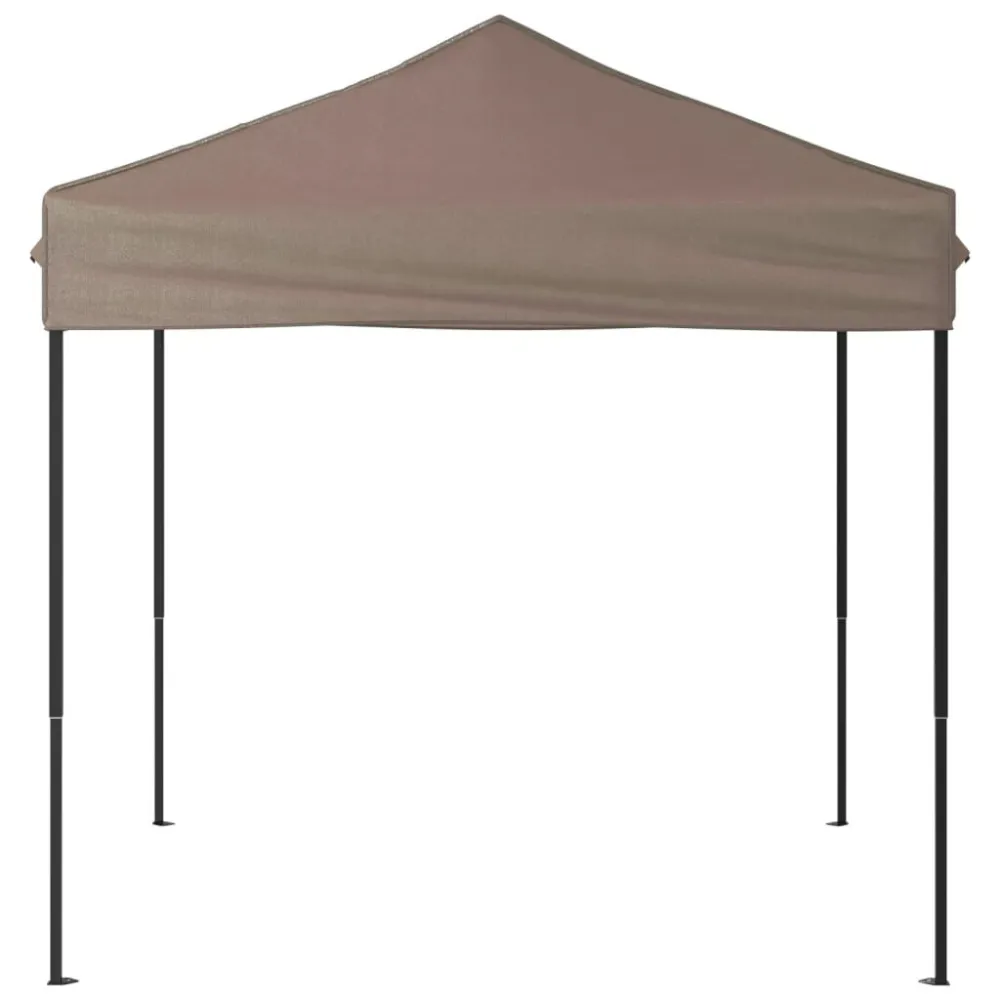 Tenda per Feste Pieghevole Tortora 2x2 m Resistente al Vento