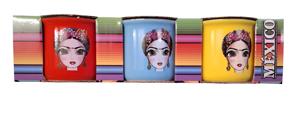 Shot Tequileros Cejona Colores Porcelana - MAKI