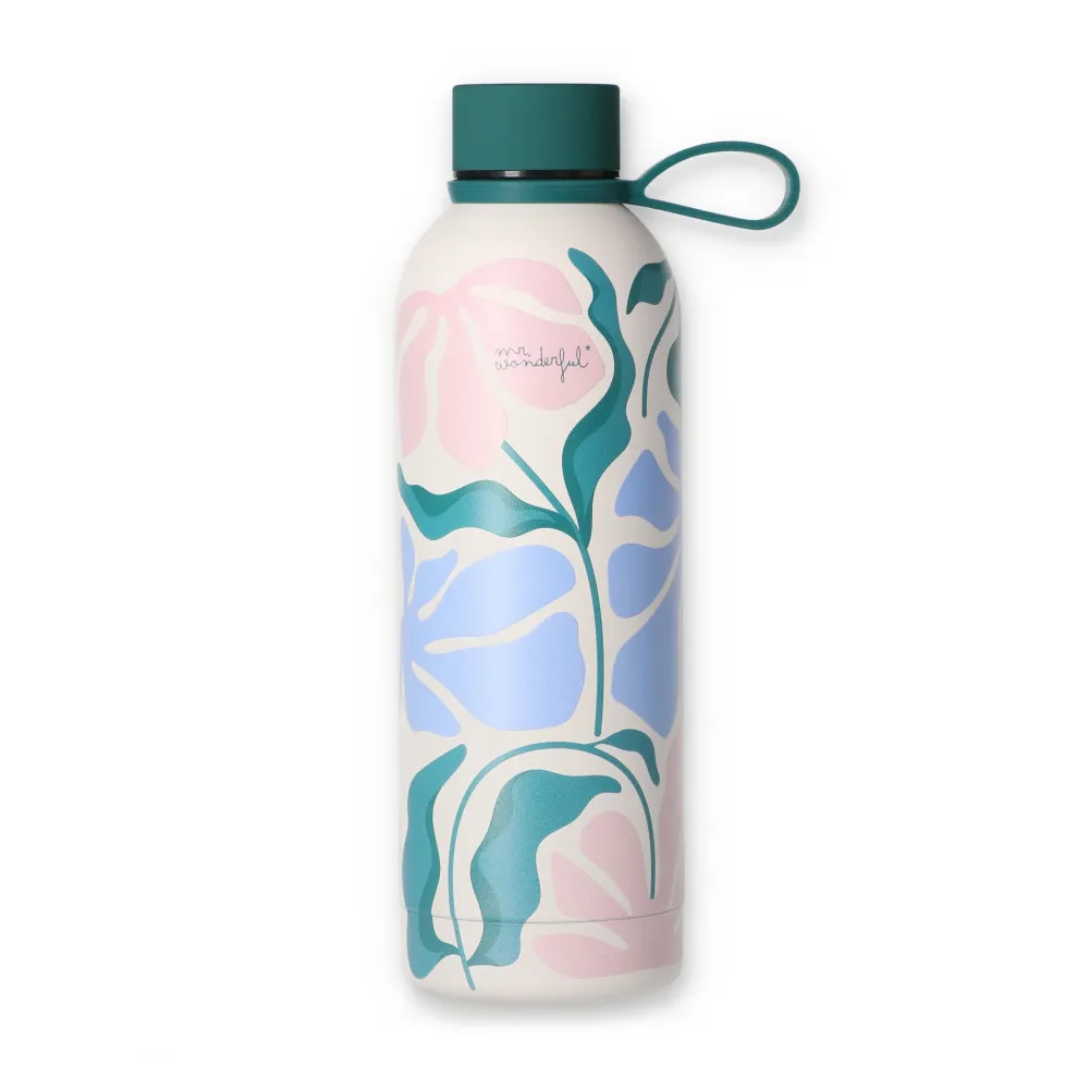 Borraccia termica 500 ml - Stampa floreale