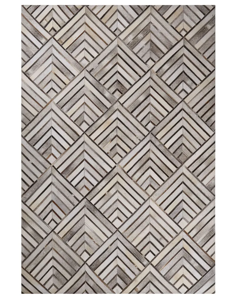 Tappeto rettangolare pelle nocciola 160x230cm TEKIR