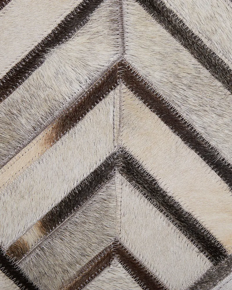Tappeto rettangolare pelle nocciola 160x230cm TEKIR