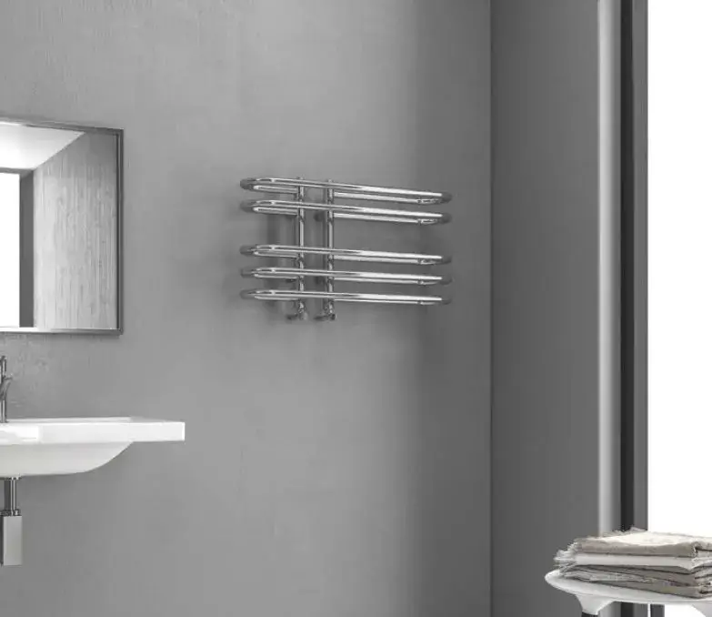Radiatore Scaldasalviette Cromato Design Moderno - 70x40