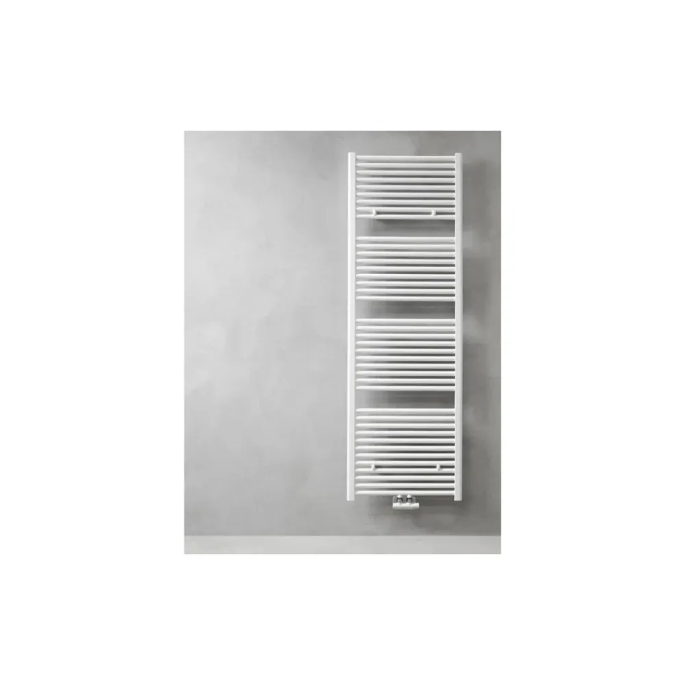 Caleido - Scaldasalviette Ulisse idraulico mm. 1185x500 interasse mm. 452 acciaio bianco