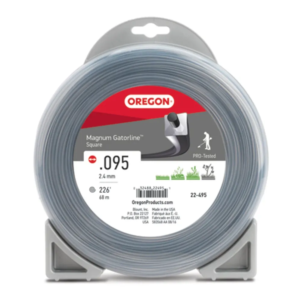 Oregon 22-495 Gatorline Magnum 0.095 Square Trimmer Line per Serre e Orti