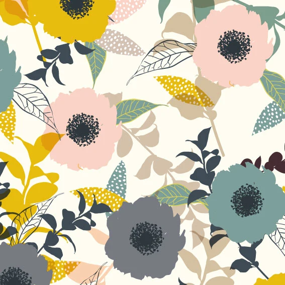 Termometro Analogico da Giardino Adhesivo de tela 50x99 cm Flores de otoño
