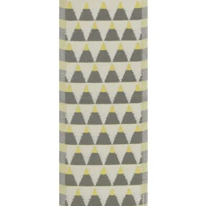 Professionale da Giardino Tappeto per esterni grigio/giallo con motivo triangoli 60x105 cm HISAR