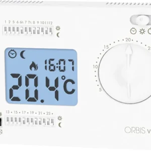 CRONOTERMOSTATO DIGITALE ORBIS VIRTUS DA PARETE BIANCO OB326100