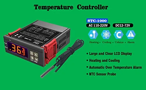 diymore STC-1000 Regolatore di Temperatura Termostato Stc-1000 Ac 110v-220v