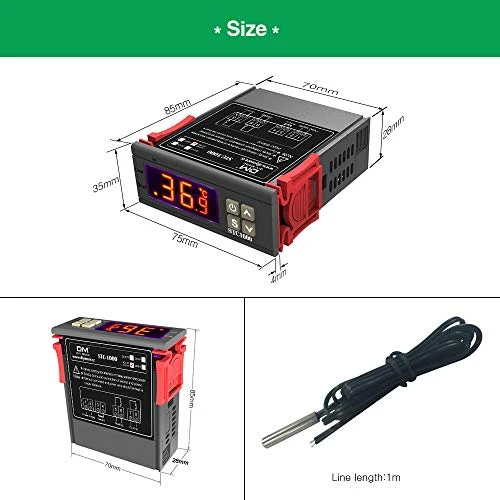 diymore STC-1000 Regolatore di Temperatura Termostato Stc-1000 Ac 110v-220v