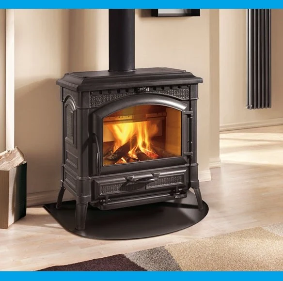 TERMOSTUFA LEGNA LA NORDICA EXTRAFLAME MOD. TERMOISOTTA CON SISTEMA D.S.. 15 KW NERO ANTRACITE