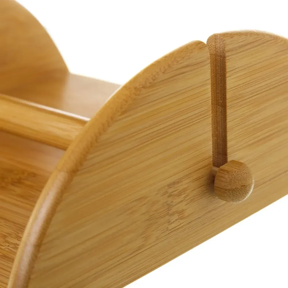 Portatovaglioli Bambù con Fermo Porta Tovaglioli da Tavola Supporto da Cucina