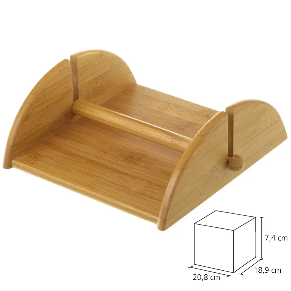 Portatovaglioli Bambù con Fermo Porta Tovaglioli da Tavola Supporto da Cucina